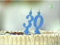 Le gâteau d'anniversaire des 30 ans